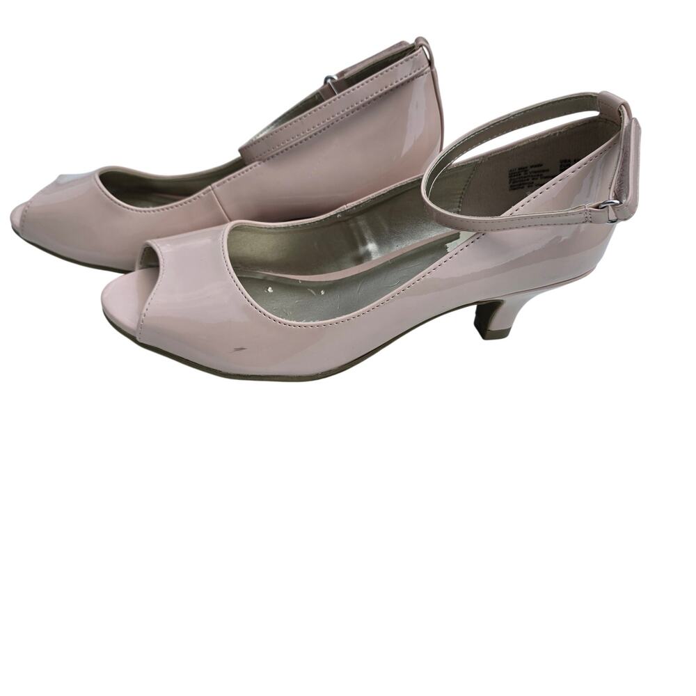 Y2k Coquette Pink Patent Leather Kitten Heels American Eagle Size 4